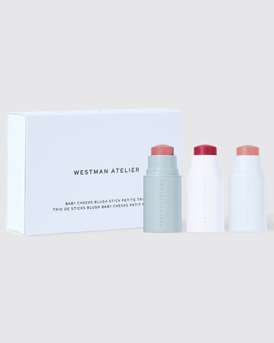 Westman Atelier makeup products on a light background