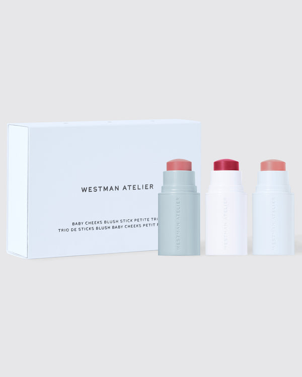Westman Atelier makeup products on a light background